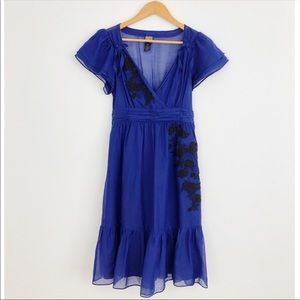 Lithe Navy Blue Dress Anthropologie